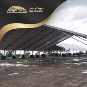 Carpa estructural de aluminio anodizado para carpa tipo hangar de gran soporte